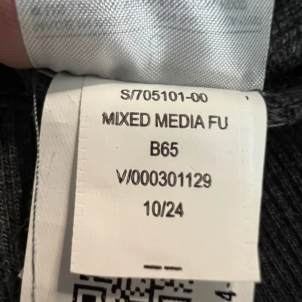 Banana Republic Mixed Media Full-Zip Hoodie Mens Large Gray 705101-00